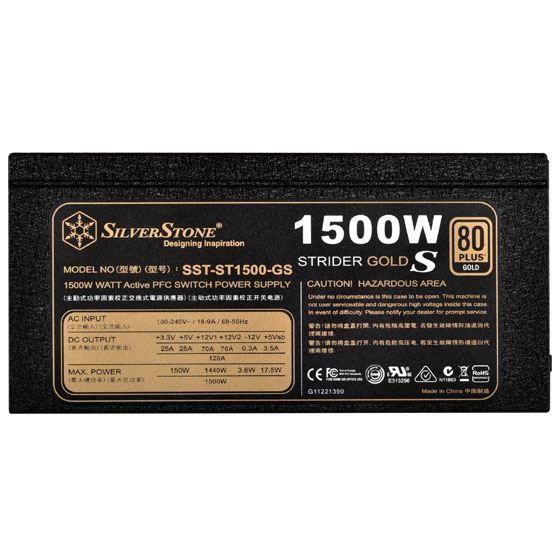 SST-ST1500-GS 1500W Kutulu 80+Gold 13CM Fanlı 16XSATA 6XIDE Power Supply
