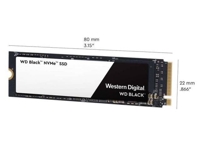WDS250G2X0C 250GB WD Black PCIE 3000/1600 Flash SSD