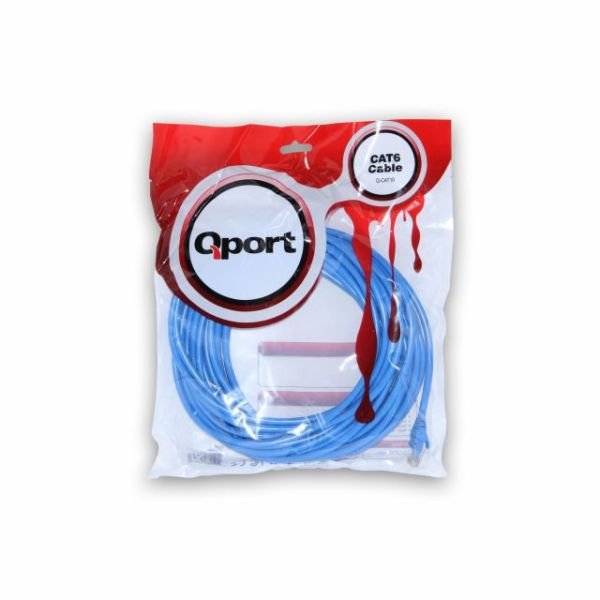 Q-CAT10 CAT6 10M Mavi Patch Network Kablosu