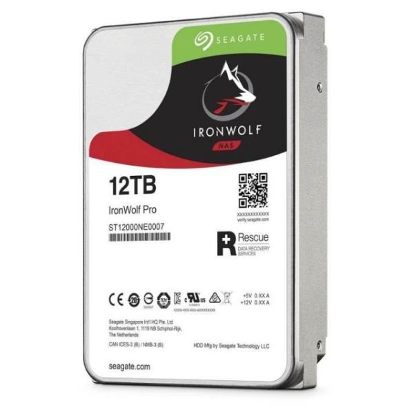 ST12000NE0007 12TB 3.5''7200RPM 256MB Sata3 Ironwolf Pro Nas Dahili HardDisk