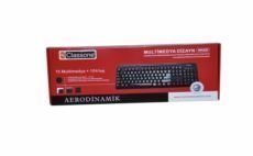 WK628-U Q USB Multimedya Ultra Slim Siyah Klavye