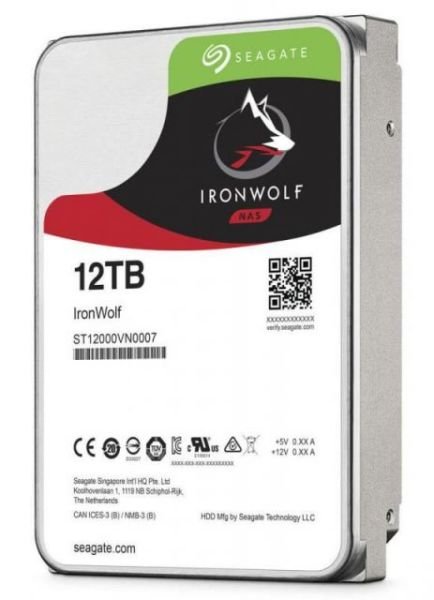ST12000VN0007 12TB 3.5''7200RPM 256MB Sata3 NAS Ironwolf Dahili HardDisk