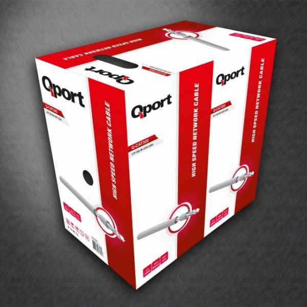 Q-CAT6 CAT6 305M UTP Awg 23 0.57mm Network Kablosu