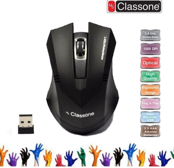 C300- Kablosuz Nano Alıcı USB Siyah Mouse