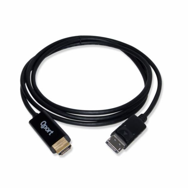 Q-DPH 1.8M Display Port(M) to HDMI(M) Çevirici Kablo
