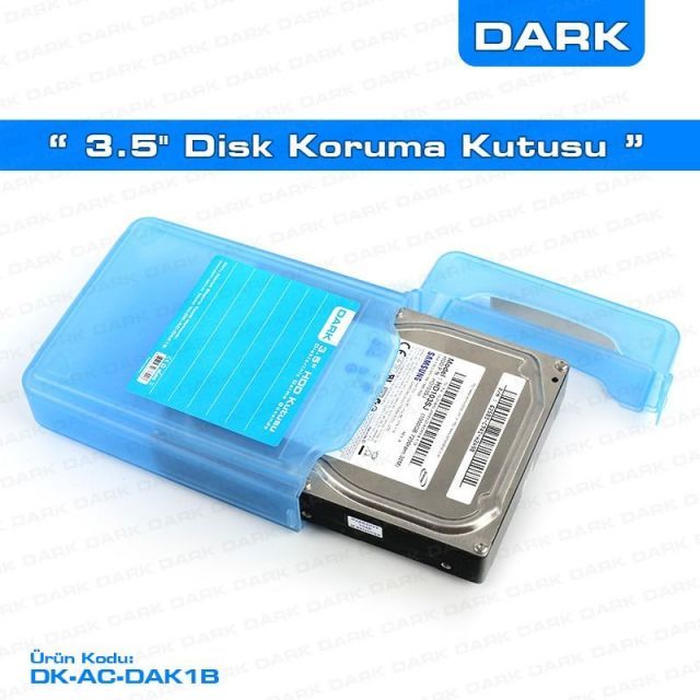 DK-AC-DAK1B 3,5 inç Disk Koruma ve Taşıma Kutusu