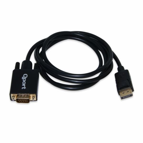 Q-DPV Display Port(M) To VGA(M) 1.8M Kablo Çevirici