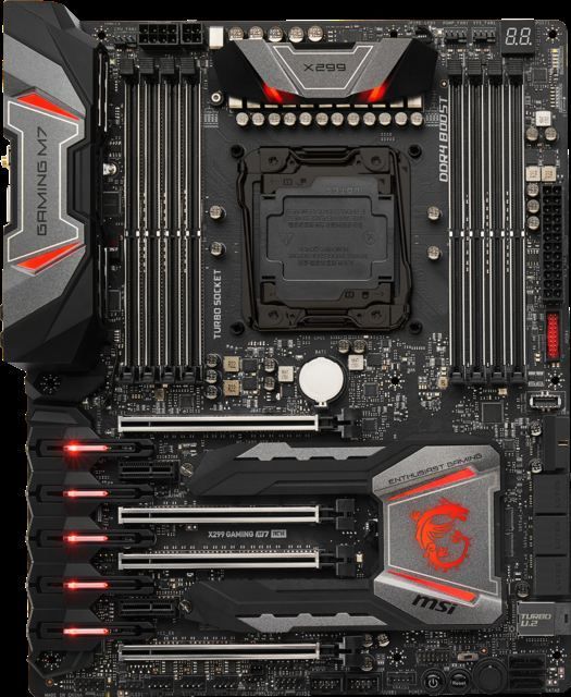 X299-GAMING-M7-ACK Intel X299 2066 DDR4 4266MHz Gaming Anakart