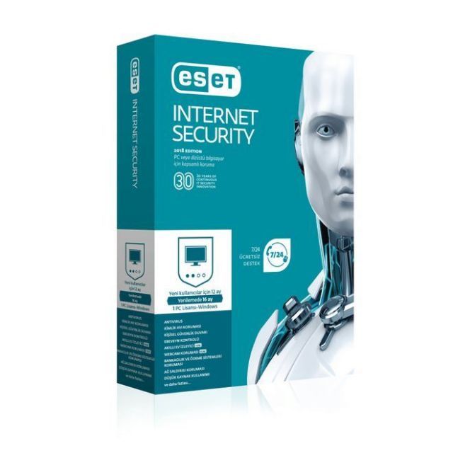 8697690850804 ESET INTERNET SECURITY V,10.0 TR 1 KUL.1 YIL