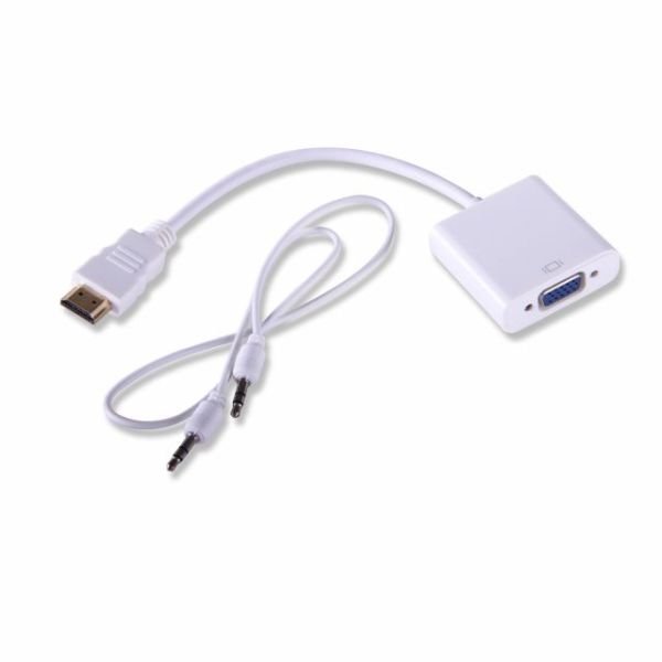Q-HD-VGJ HDMI To VGA Ses Girişli Çevirici Converter