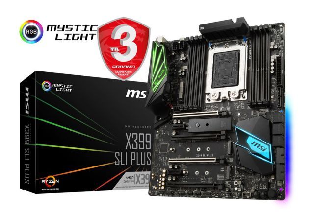 X399SLIPLUS AMD X399 TR4 DDR4 3600MHz Anakart