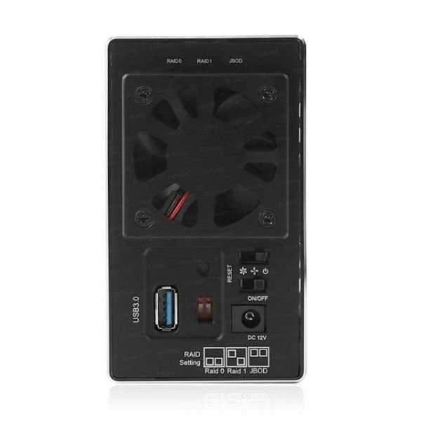 DK-AC-DSX21U3R Dual RaidBox 2 x 3.5'' Hot Swap Disk Destekli, Alüminyum Gövde, USB 3.0 D