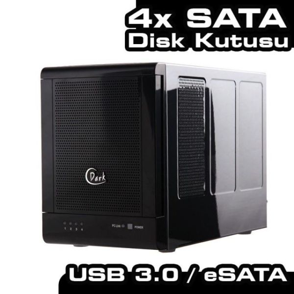DK-AC-DSX41U3R QUAD RaidBox eSATA/USB3.0 Destekli 4x3,5'' Hot Swap DAS HDD Kutusu