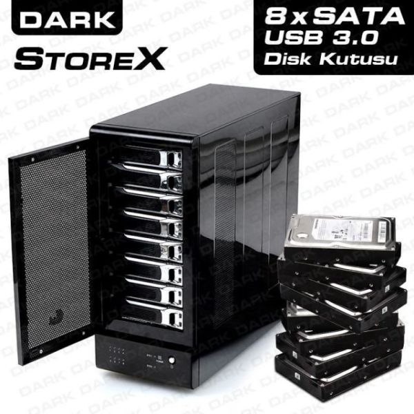 DK-AC-DSX81U3 8 Disk Destekli ,StoreX.D80 ,USB 3.0 Hot Swap Disk Kulesi