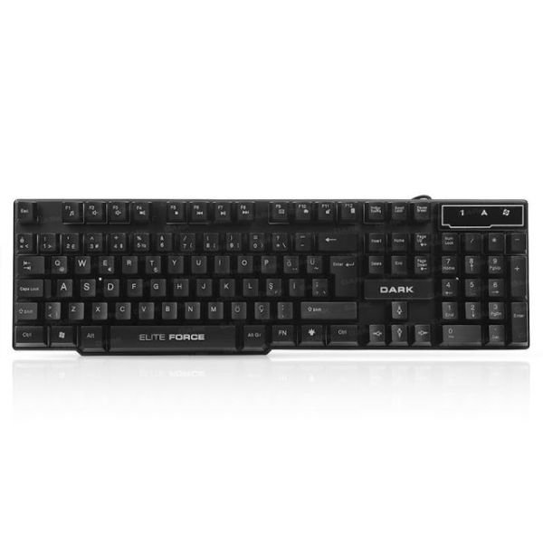 DK-AC-GK1000 USB MEKANİK HİSLİ RAINBOW AYDINLATMALI TÜRKÇE Q OYUNCU KLAVYE