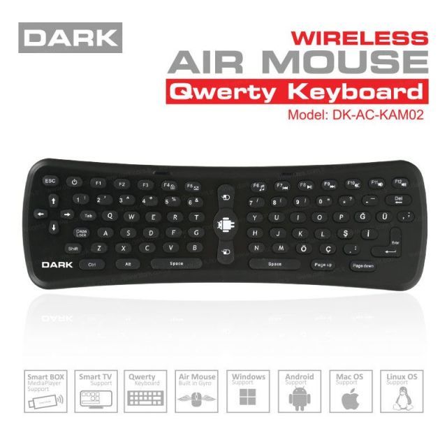 DK-AC-KAM02 Hareket Sensörlü Hava Faresi ve QWERTY Nano Sensörlü Klavye