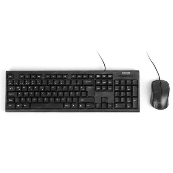 DK-AC-KM1000 USB Karbon Desenli Türkçe Q Klavye & Mouse Set