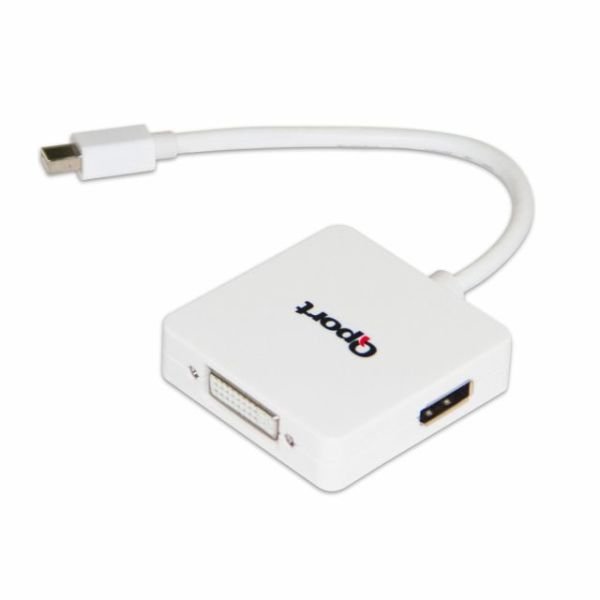 Q-MDP03 Mini DP(M) To HDMI + DVI + DP(F) Çevirici Converter