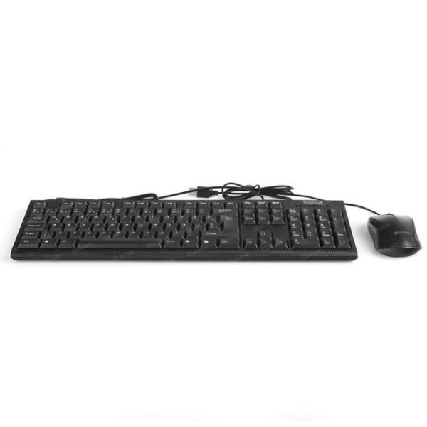 DK-AC-KM1000 USB Karbon Desenli Türkçe Q Klavye & Mouse Set