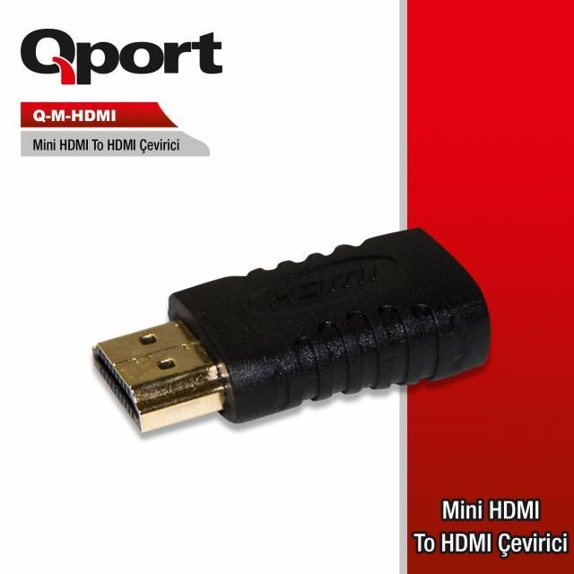 Q-M-HDMI Mini HDMI'dan HDMI Çevirici