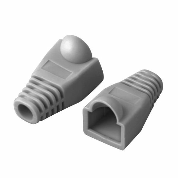 Q-P5G RJ45 KONNEKTÖR KILIFI - PLUG BOOT 50'Lİ PAKET GRİ - CAT5 - CAT6 - CAT7