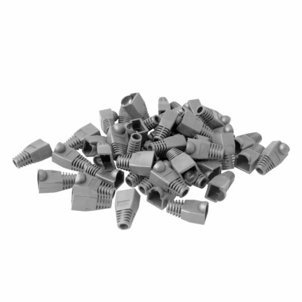 Q-P5G RJ45 KONNEKTÖR KILIFI - PLUG BOOT 50'Lİ PAKET GRİ - CAT5 - CAT6 - CAT7