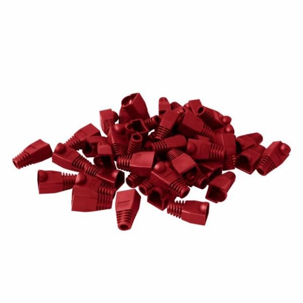 Q-P5K RJ45 KONNEKTÖR KILIFI - PLUG BOOT 50'Lİ PAKET KIRMIZI - CAT5-CAT6 - CAT7