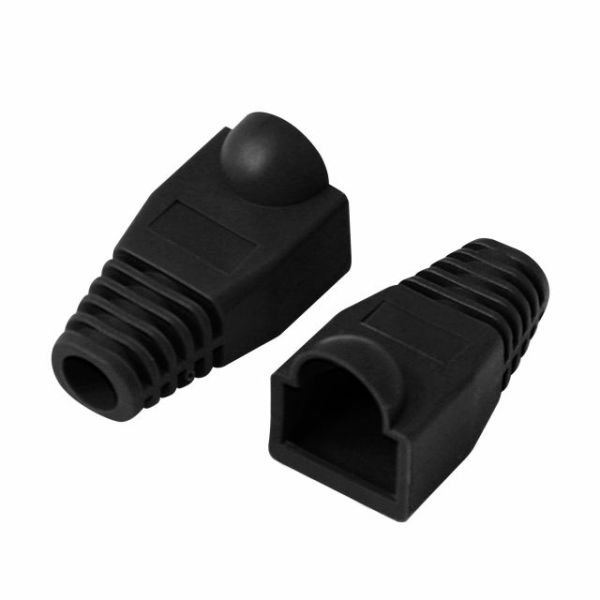 Q-P5S RJ45 KONNEKTÖR KILIFI - PLUG BOOT 50'Lİ PAKET SİYAH - CAT5 - CAT6 - CAT7