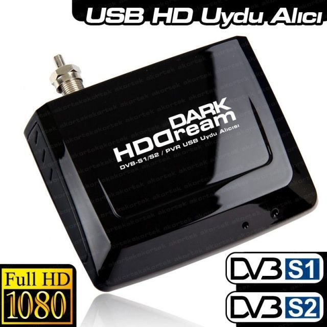 DK-AC-TVUSBDVBS2 Zaman Ayarlı Kayıt, Harici Mobile USB DVB S/S2 Uydu TV Kartı