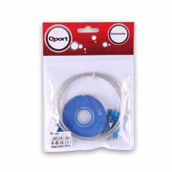 Q-RS2321_5 1M USB2.0 to RS2321 Port ve Paralel Porta Çevirici