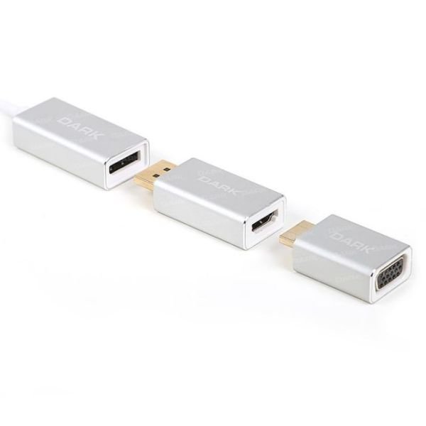 DK-AC-U31X6 USB3.1 Type C - DP HDMI VGA 6x Çevirici