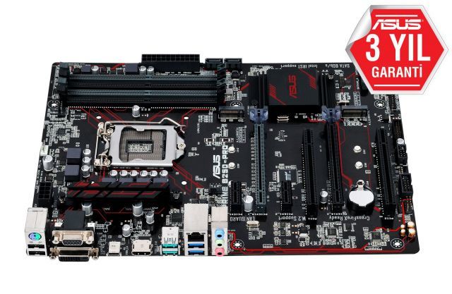 STRIXB250G Intel B250 1151 DDR4 2400MHz HDMI/DVI Gaming Anakart