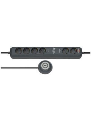1159560516 Eco-Line Comfort Switch Plus Kumandalı 2+4 Uzatma Priz Siyah