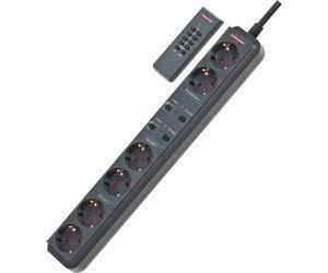 1159760626 Eco-Line Remote-Controlled Extension Socket 4+2 Priz Siyah