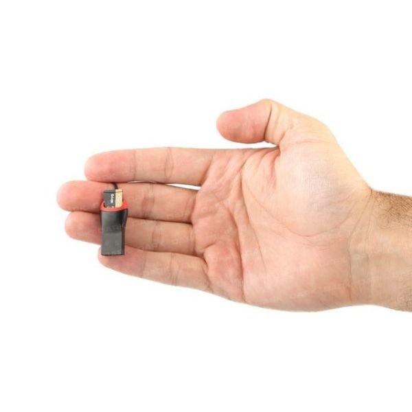 DK-AC-UCR201 USB 2.0 Micro SD Siyah Mini Kart Okuyucu, Siyah