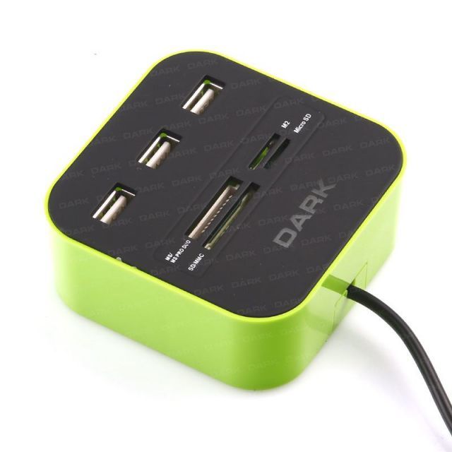 DK-AC-UCR202GN USB 2.0 External 49 in 1 Kart Okuyucu Yeşil