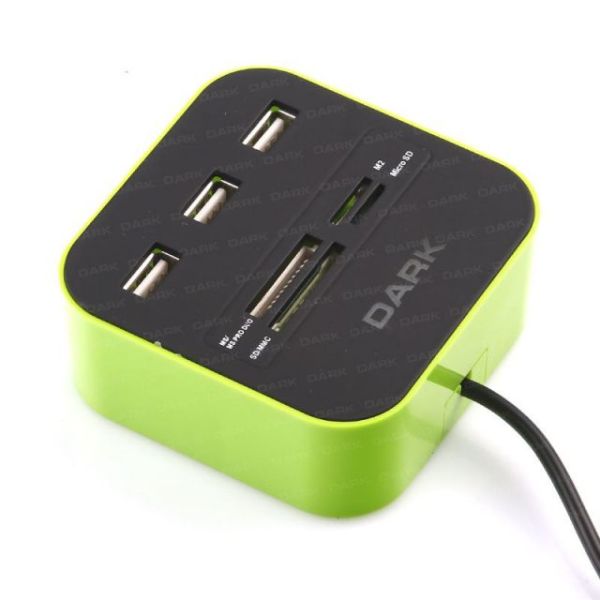 DK-AC-UCR202GN USB 2.0 External 49 in 1 Kart Okuyucu Yeşil