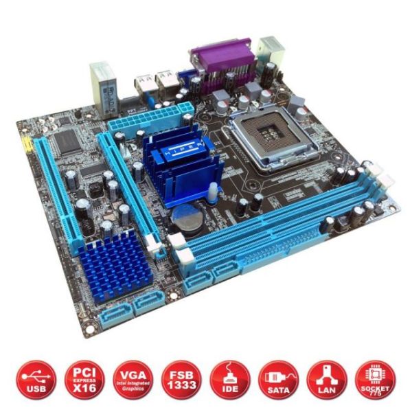 G41-ICH7 Intel G41 775 DDR3 1333MHz VGA Anakart