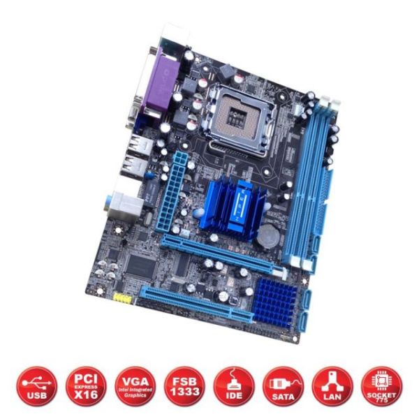 G41-ICH7 Intel G41 775 DDR3 1333MHz VGA Anakart