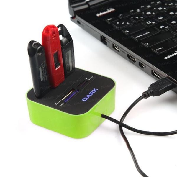 DK-AC-UCR202GN USB 2.0 External 49 in 1 Kart Okuyucu Yeşil