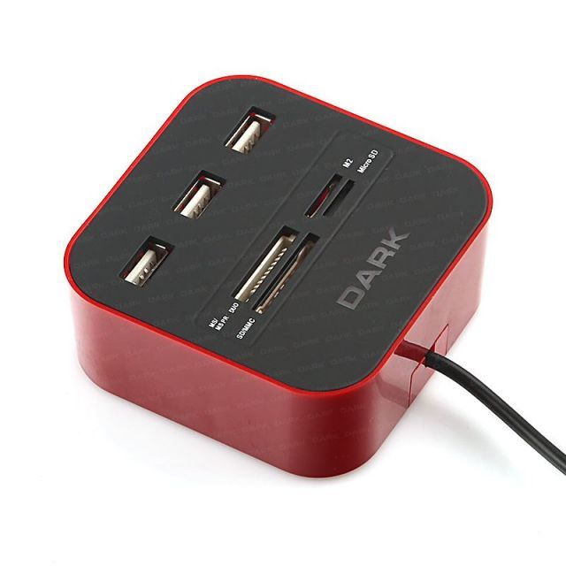DK-AC-UCR202RD USB 2.0 External 49 in 1 Kart Okuyucu Kırmızı