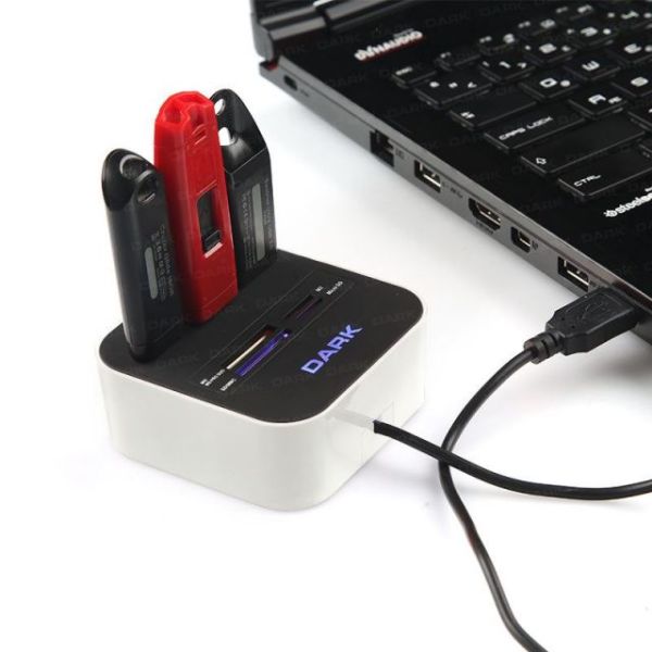 DK-AC-UCR202W USB 2.0 External 49 in 1 Kart Okuyucu Beyaz