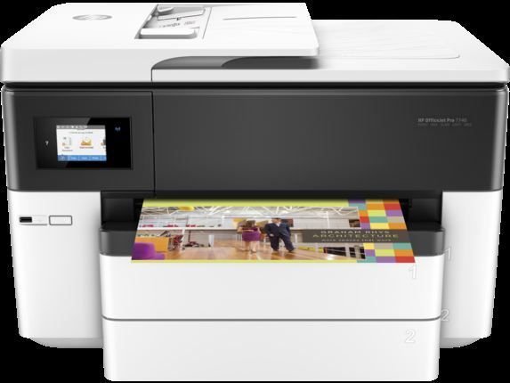 G5J38A OfficeJet Pro 7740 Renkli Inkjet MFP Fakslı WiFi 22/18ppm A4 Yazıcı