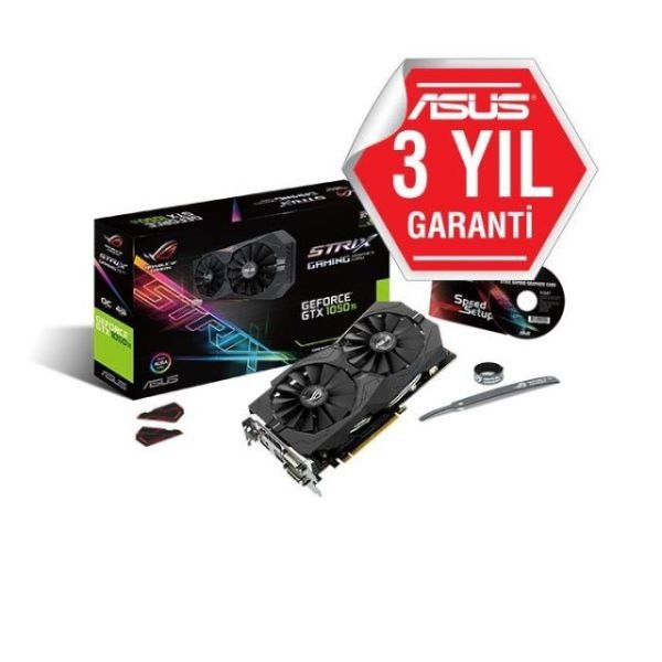 STRX-GTX1050TI-O4G GTX1050TI 4GB 128B GDDR5 DVID/HDMI/DP Gaming Nvidia Ekran Kartı