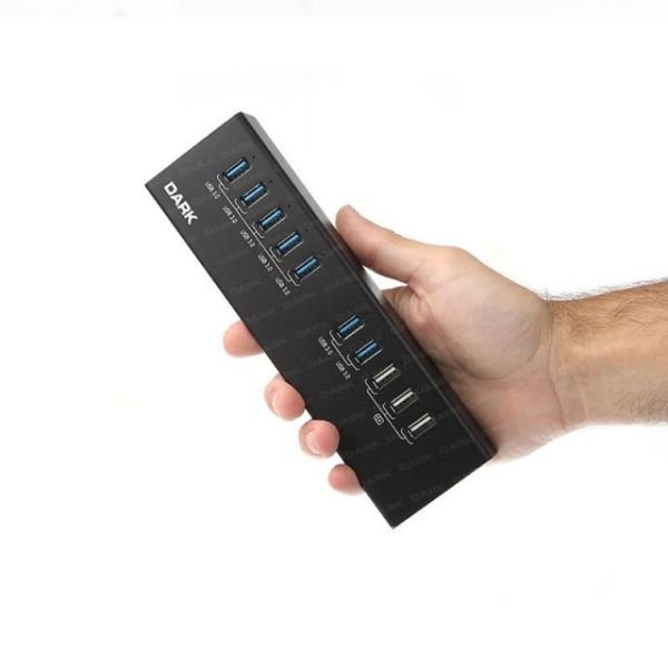 DK-AC-USB3100 Connect Master 7+3 Hızlı Şarj Adaptörlü USB3.0 Hub