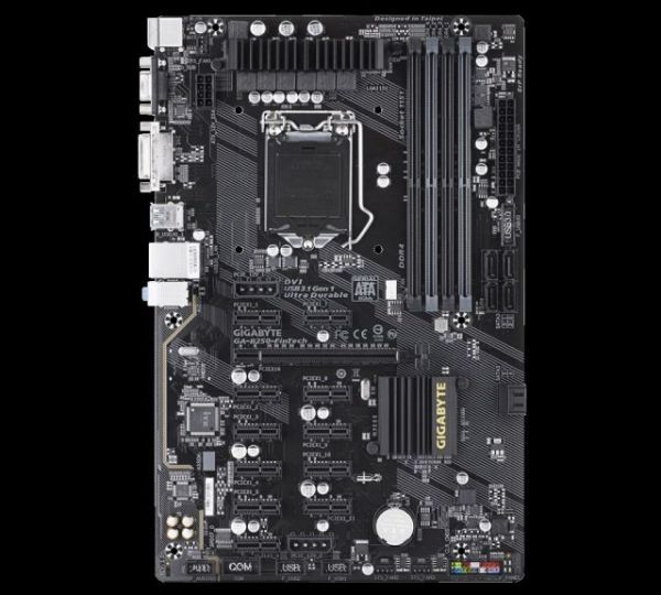 GA-B250-FINTECH Intel B250 1151 DDR4 2400MHz DVI Anakart