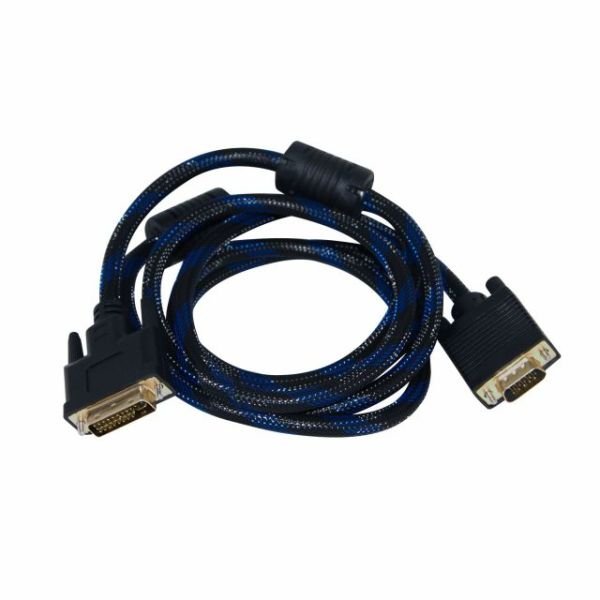 Q-VDV 1.8M DVI To VGA 24+5 Converter Çevirici Kablo