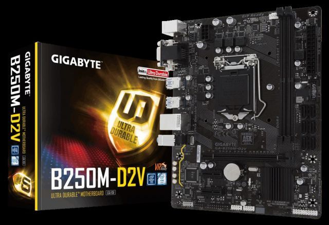 GA-B250M-D2V Intel B250 1151 DDR4 2400MHz DVI/VGA Anakart