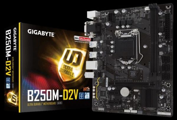 GA-B250M-D2V Intel B250 1151 DDR4 2400MHz DVI/VGA Anakart