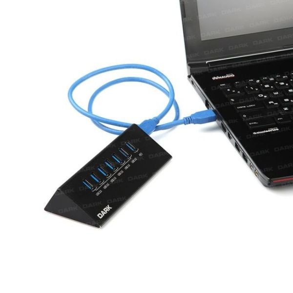 DK-AC-USB372 USB3.0 Hub 6+1 Hızlı Şarj Adaptörlü Çoklayıcı